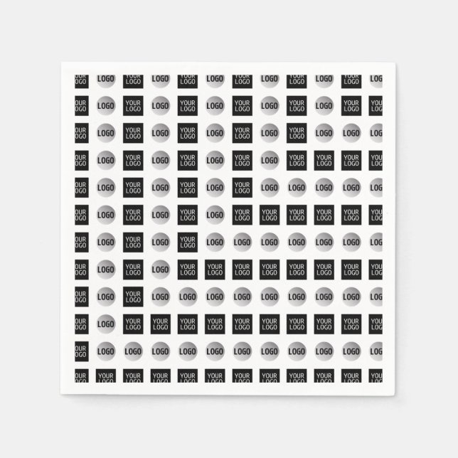 Serviette En Papier Conception du Motif du logo géométrique 2 (Devant)