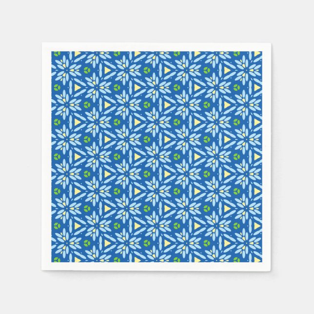 Serviette En Papier Conception florale Abstraite (Devant)