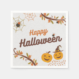 Serviette En Papier Conception Joyeux Halloween