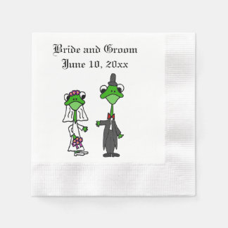 Serviette En Papier Conception Mariage de mariée et de mariée de greno