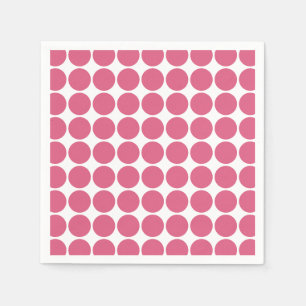 Serviette En Papier Conception Motif de points de couleur rose pâle