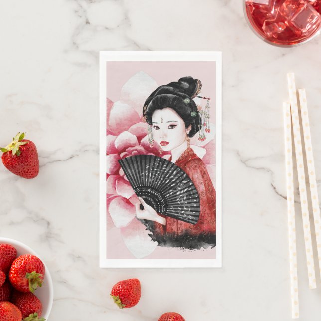 Serviette En Papier Conception Okinawa Series 34 (En situation)