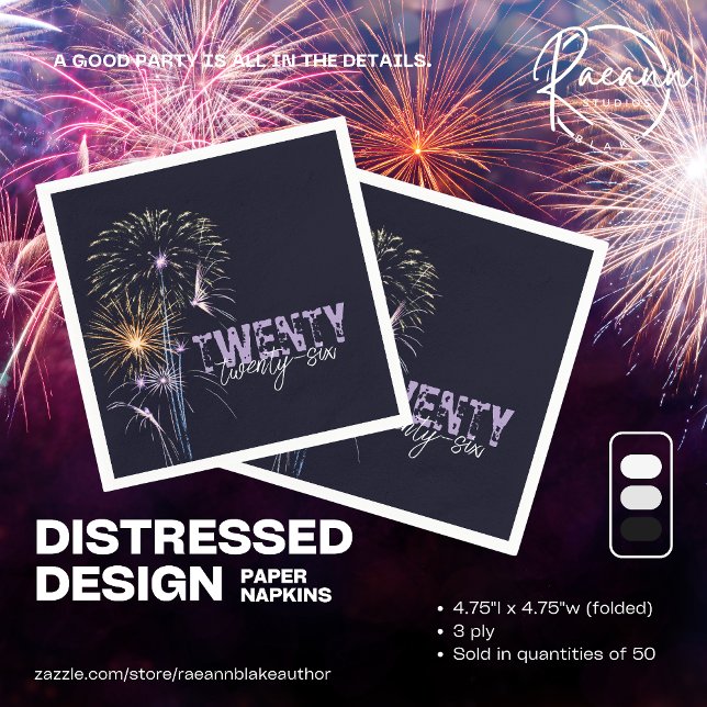 Serviette En Papier Conception personnalisée 2026 Distressed Design Pa (Créateur téléchargé)