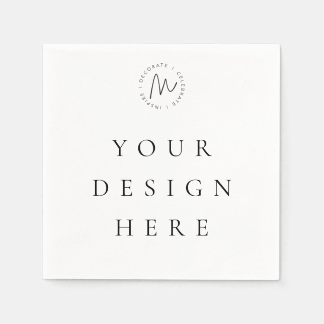 Serviette En Papier Conception personnalisée de l'impression de servie (Devant)