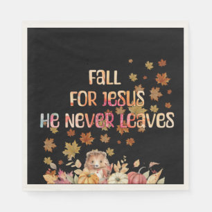 Serviette En Papier Conception Tombez Amoureux de Jésus Il ne Quitte J
