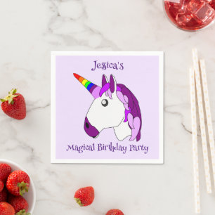 Serviette En Papier Conception Unicorn personnalisée