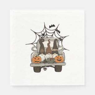 Serviette En Papier Conceptions amusantes d'Halloween Gnomes d'Hallowe