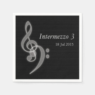 Serviette En Papier Concert musical personnalisé