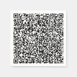 Serviette En Papier Concevez votre propre couleur QR Code Modèle de se