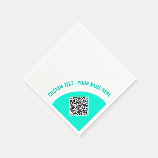 Serviette En Papier Concevez votre propre texte personnalisé et votre  (Coin)