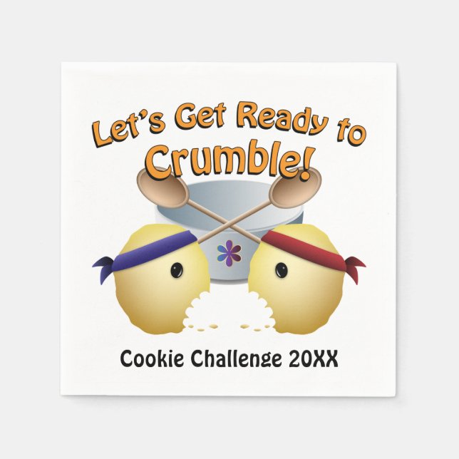 Serviette En Papier Concours de cuisson des biscuits (Devant)