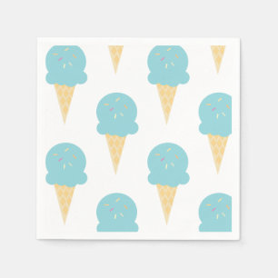 Serviette En Papier Cônes de fête d'anniversaire de glace