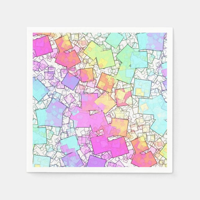 Serviette En Papier confetti confection :  (Devant)