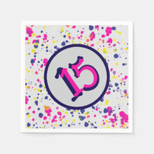 Serviette En Papier Confetti Fun Sprinkles Design 15