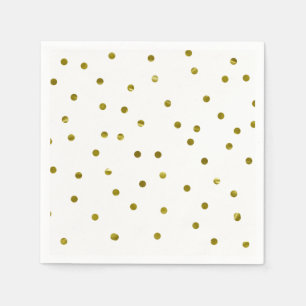 Serviette En Papier Confettis dorés Faux papier métallisé Moderne Chic