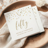 Confettis dorés personnalisés pour une fête d'anni