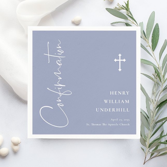 Serviette En Papier Confirmation de script Boys (Créateur téléchargé)