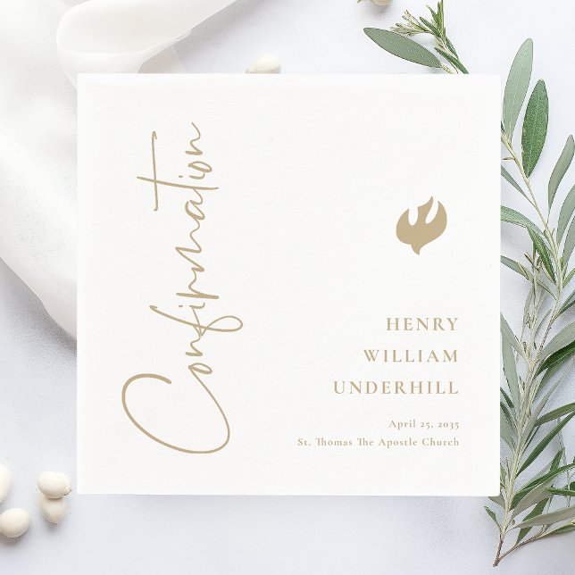 Serviette En Papier Confirmation de script Boys (Créateur téléchargé)