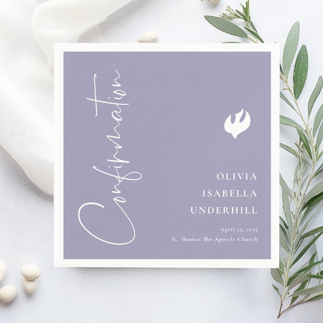 Serviette En Papier Confirmation de script pour filles (Créateur téléchargé)