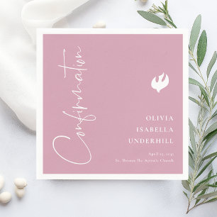 Serviette En Papier Confirmation de script pour filles