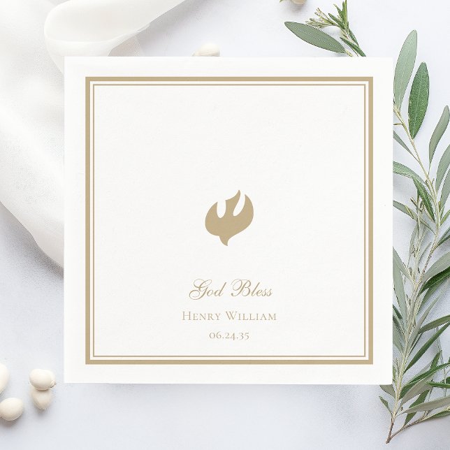 Serviette En Papier Confirmation du garçon Dieu béni (Créateur téléchargé)