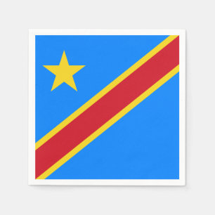 Serviette En Papier Congo - Drapeau République démocratique du Congo