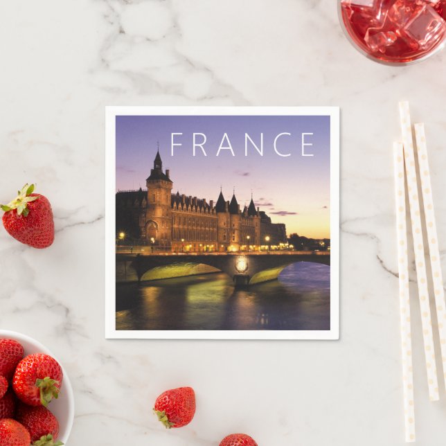 Serviette En Papier Congrès sur la Seine | Paris, France (En situation)