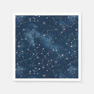 Serviette En Papier Constellation céleste - Nuit étoilée (4)