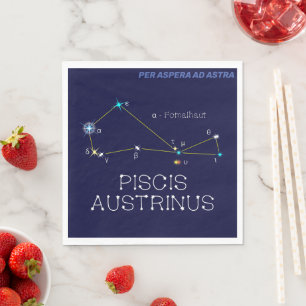 Serviette En Papier Constellation de l'hémisphère Sud Piscis Austrinus