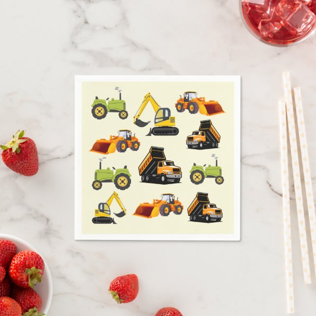 Serviette En Papier Construction Dump Truck (En situation)