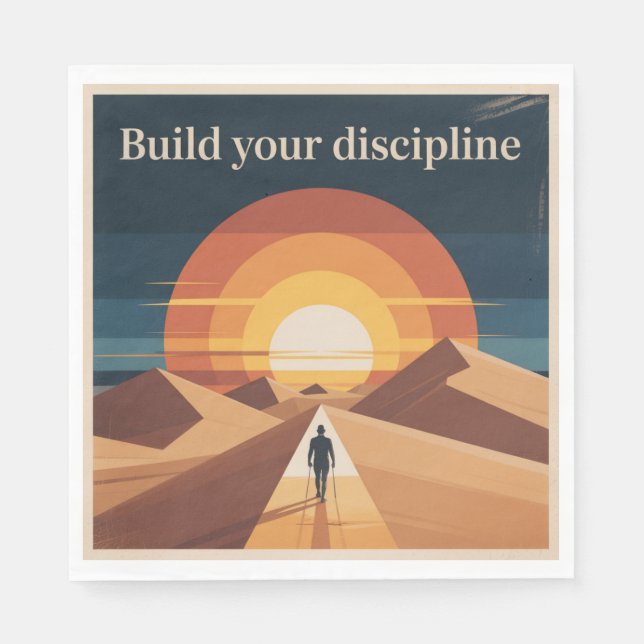 Serviette En Papier Construisez Votre Discipline (Devant)