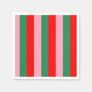 Serviette En Papier Contemporary Christmas Stripes