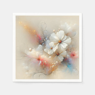 Serviette En Papier Contemporary Cosmos Abstract Design