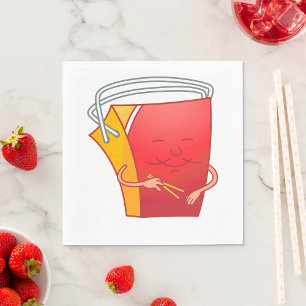 Serviette En Papier Conteneur alimentaire chinois complet