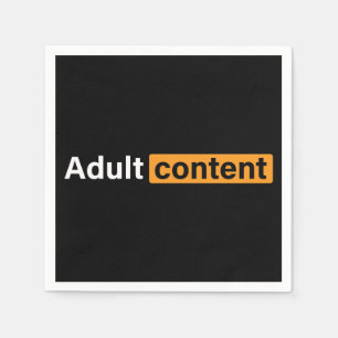 Serviette En Papier Contenu adulte Humour adulte drôle T-shirt drôle