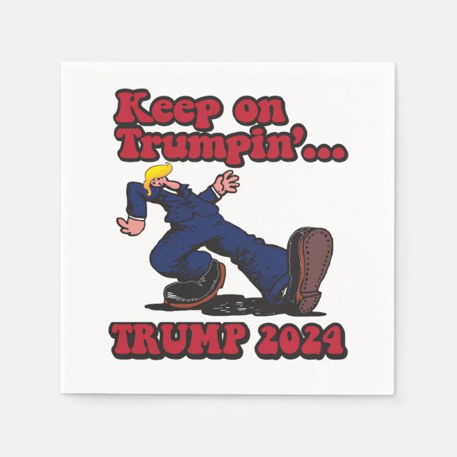 Serviette En Papier Continuer sur Trumpin (Devant)