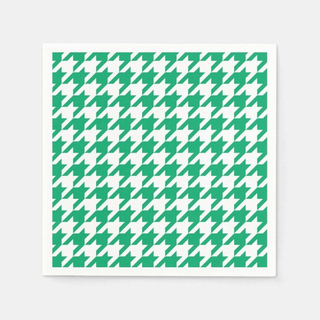 Serviette En Papier Contrôle de la jambe verte et blanche (Devant)