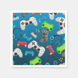 Serviette En Papier Contrôleurs de jeux vidéo Fête d'anniversaire de j