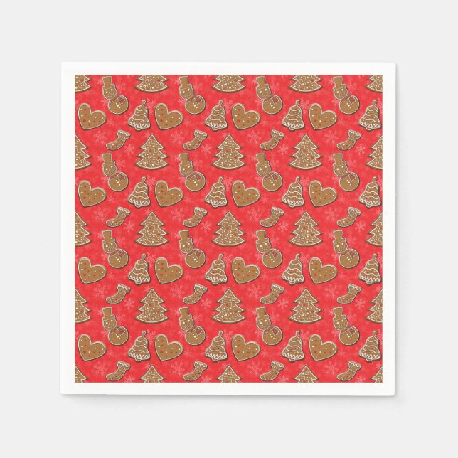 Serviette En Papier Cookie de Noël (Devant)