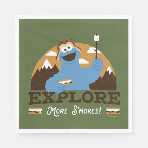 Serviette En Papier Cookie Monster Explorer plus S'mores