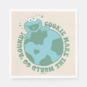 Serviette En Papier Cookie Monster Les cookies font tourner le monde