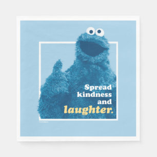 Serviette En Papier Cookie Monster Propager la gentillesse et le rir
