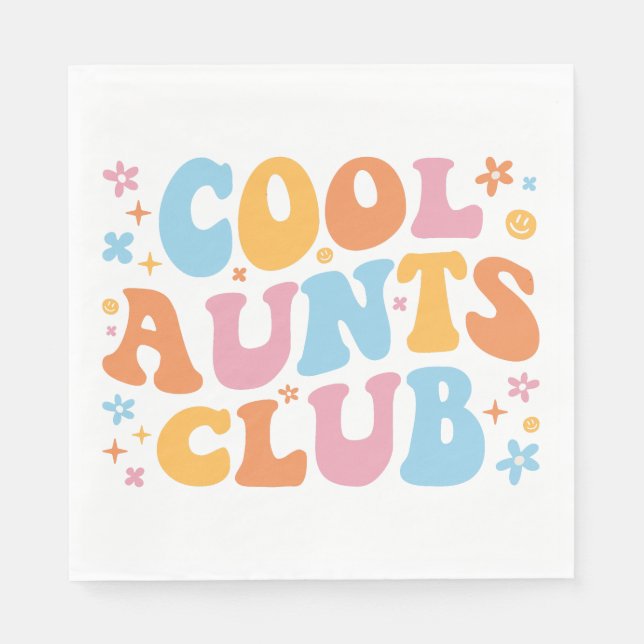 Serviette En Papier Cool Aunts Club III (Devant)