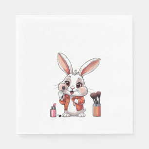 Serviette En Papier Cool Beautician Esthéticienne femme maquillage de