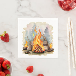 Serviette En Papier cool bonfire amoureux