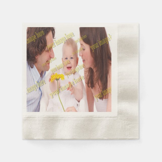 Serviette En Papier Cool Family Stylish Fab (Devant)