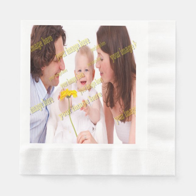 Serviette En Papier Cool Family Stylish Fab (Devant)