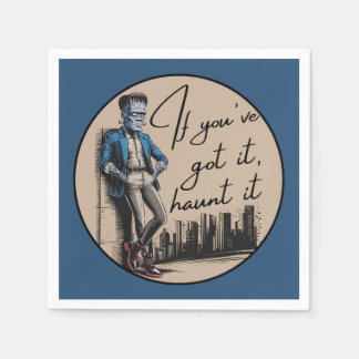 Serviette En Papier Cool Frankenstein Si vous l’avez, Haunt it