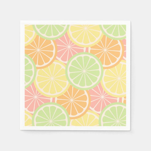 Serviette En Papier Cool Fruité Été Anniversaire Fournitures de fête (Devant)