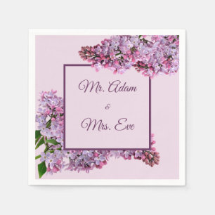 Serviette En Papier Cool lilas violet violet de printemps fleuri lavan